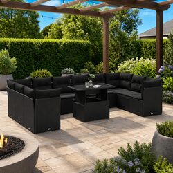 Enhance Your Outdoor Space with 11 Piece Garden Sofa Set
