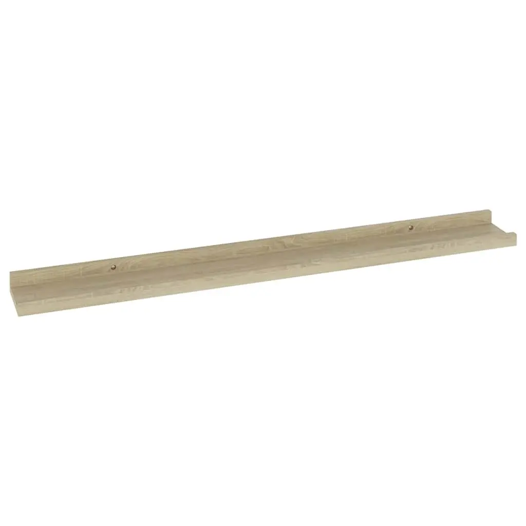 Wall Shelves 80x9x3 cm Brown Floating Storage Display Ledges 2 pcs