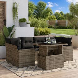 Enhance Your Patio with a 7 Piece Grey Sofa Set