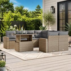 Enhance Your Outdoor Living with 9-Piece Sofa Set