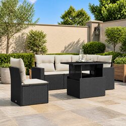 Transform Your Outdoor Space with This 6 Piece Garden Sofa Set