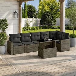 Enhance Your Outdoor Space with 7 Piece Grey Sofa Set