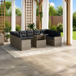 Transform Your Outdoor Space with 10 Piece Garden Sofa Set