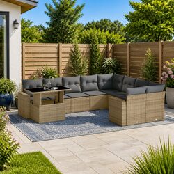 Elevate Your Outdoor Space with 10-Piece Garden Sofa Set
