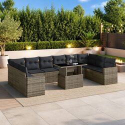 Enhance Your Patio with an 11-Piece Modular Garden Sofa Set