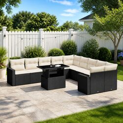 Enhance Your Outdoor Space with 11-Piece Garden Sofa Set
