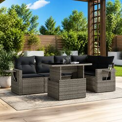 Enhance Your Patio with a 6 Piece Garden Sofa Set
