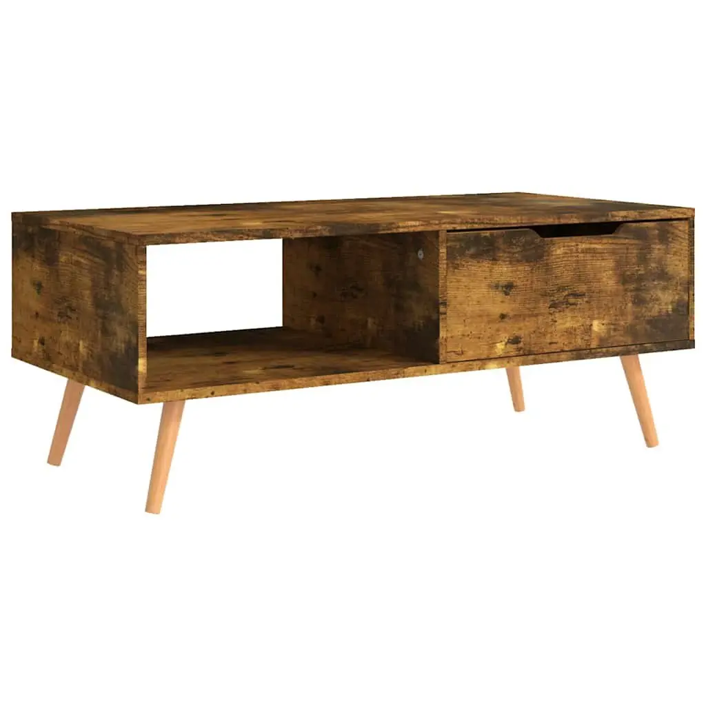 Coffee Table Brown Engineered Wood Living Room Accent Furniture Side Table
