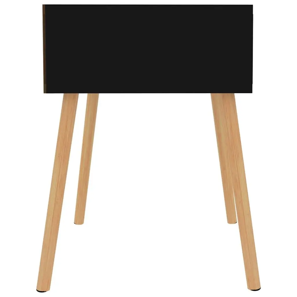 Bedside Cabinets 2 pcs Black 40x40x56 cm Durable Engineered Wood Storage Side Table Nightstand