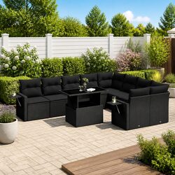 Transform Your Patio with a 10-Piece Garden Sofa Set