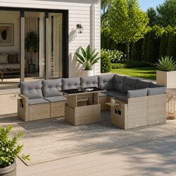 Transform Your Patio with a Modular 10-Piece Sofa Set