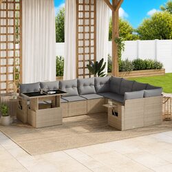 Transform Your Outdoor Space with 10-Piece Sofa Set