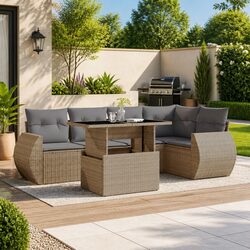 Enhance Your Outdoor Space with a 6 Piece Garden Sofa Set