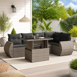 Transform Your Outdoor Space with a 6-Piece Garden Sofa Set