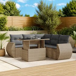 Stylish 6 Piece Outdoor Sofa Set to Elevate Your Space