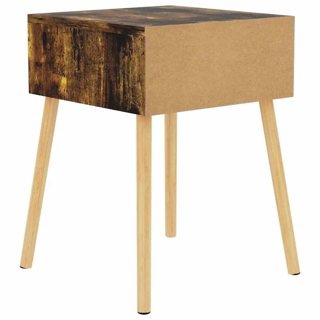 Bedside Cabinet 40x40x56 cm Brown Storage Drawer Modern Furniture