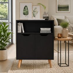 Transform Your Living Space with This Black Sideboard