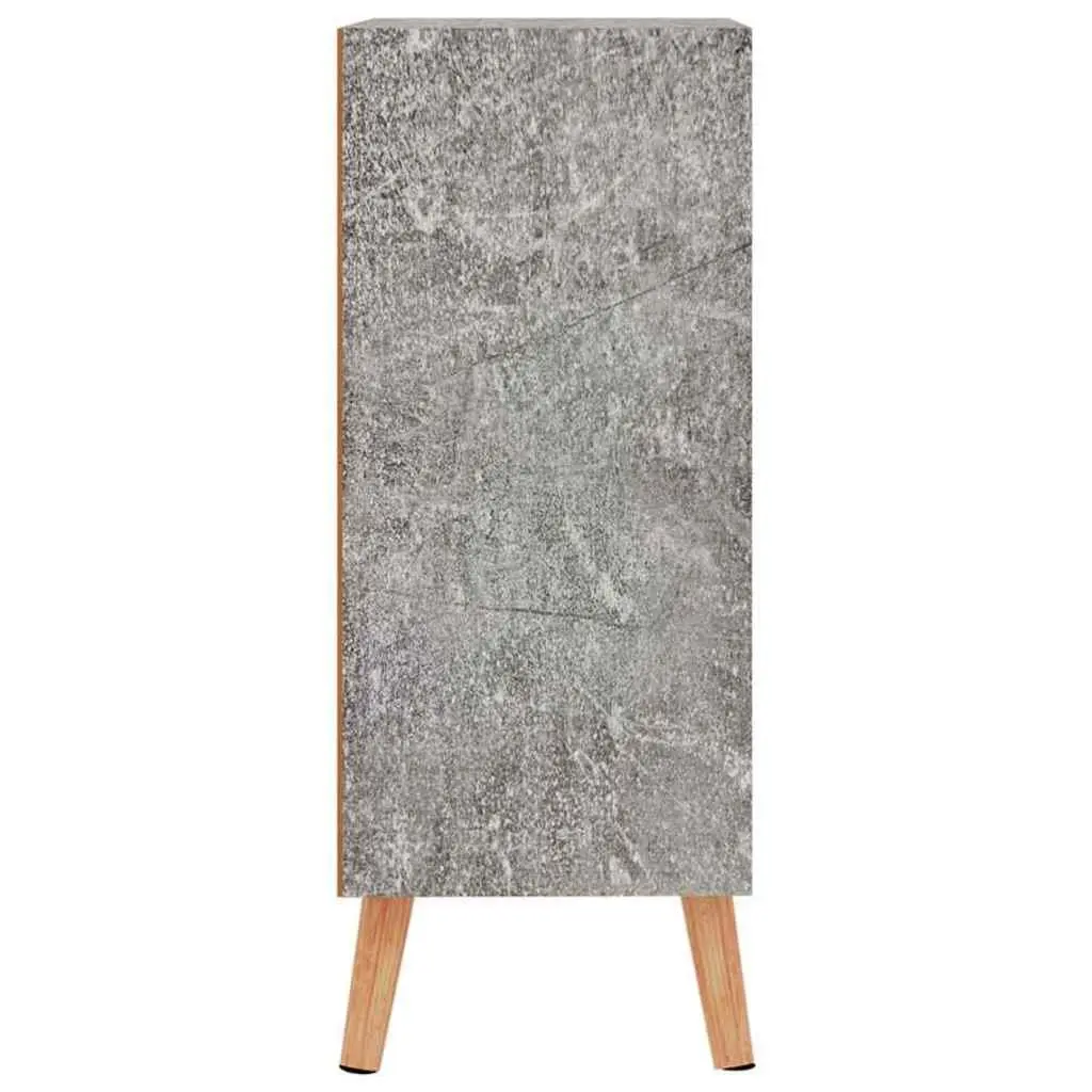 Sideboard Storage Cabinet Grey Engineered Wood Living Room Buffet