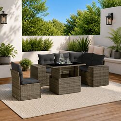 Elevate Your Outdoor Space with 6 Piece Sofa Set