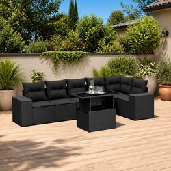 Enhance Your Outdoor Space with This 7 Piece Garden Sofa Set
