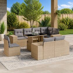 Enhance Your Outdoor Space with This 9 Piece Sofa Set
