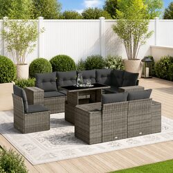 Elevate Your Outdoor Space with a 9-Piece Garden Sofa Set