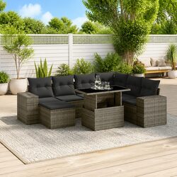 8-Piece Outdoor Sofa Set in Grey for Perfect Outdoor Living