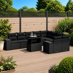 10 Piece Outdoor Patio Lounge Set for Relaxing Spaces