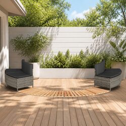 Elevate Your Outdoor Space with Grey PE Rattan Hot Tub Surround