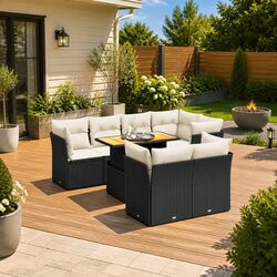 Enhance Your Outdoor Space with 8 Piece Garden Sofa Set