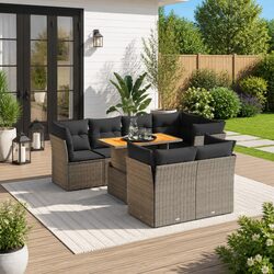 Enhance Your Outdoor Space with an 8-Piece Garden Sofa Set