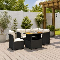Enhance Your Outdoor Living with This Black Garden Sofa Set