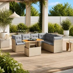 Enhance Your Outdoor Space with Our 7 Piece Garden Sofa Set