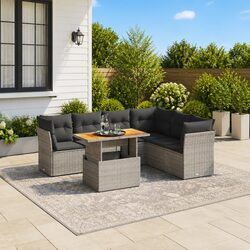 Elevate Your Outdoor Space with This 7 Piece Sofa Set