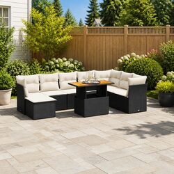 Enhance Your Outdoor Experience with 9-Piece Sofa Set