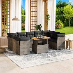 Elevate Your Outdoor Space with a 10 Piece Sofa Set in Grey