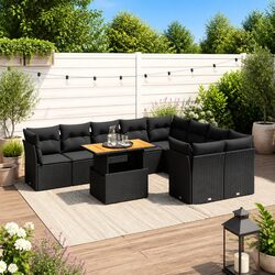 10 Piece Modular Garden Sofa Set for Outdoor Living