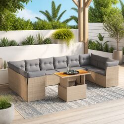 Transform Your Outdoor Space with This 11-Piece Garden Sofa Set