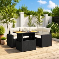 Transform Your Outdoor Space with 5-Piece Garden Sofa Set