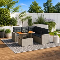 Enhance Your Outdoor Space with This 6 Piece Sofa Set