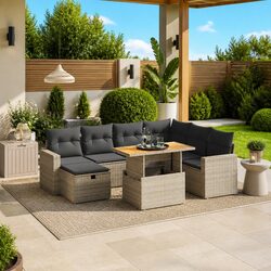 Transform Your Outdoor Space with 8-Piece Garden Sofa Set