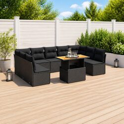 Transform Your Outdoor Space with 10 Piece Sofa Set