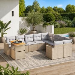 Transform Your Outdoor Space with 10 Piece Sofa Set