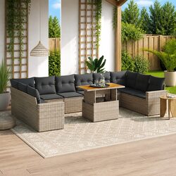 Elevate Your Outdoor Space with 11 Piece Garden Sofa Set
