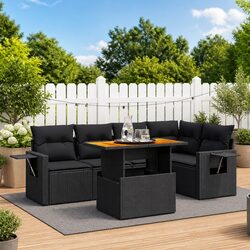Enhance Your Patio with 6 Piece Garden Sofa Set