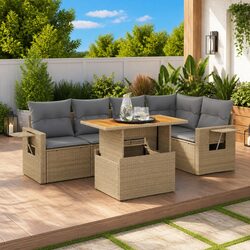 Elevate Your Outdoor Space with a Stylish 6-Piece Sofa Set
