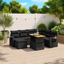 8 Piece Outdoor Sofa Set with Cushions for Relaxing Spaces
