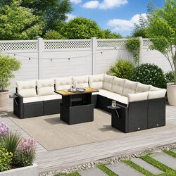 Enhance Your Outdoor Space with 11-Piece Garden Sofa Set