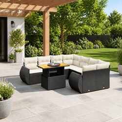 Transform Your Outdoor Space with this 9 Piece Sofa Set
