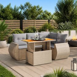Transform Your Outdoor Space with a 5 Piece Garden Sofa Set